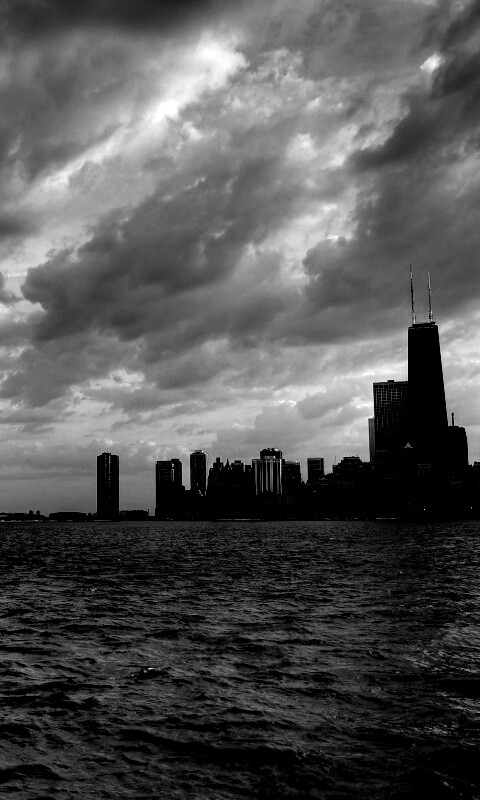 Вид на Чикаго обои