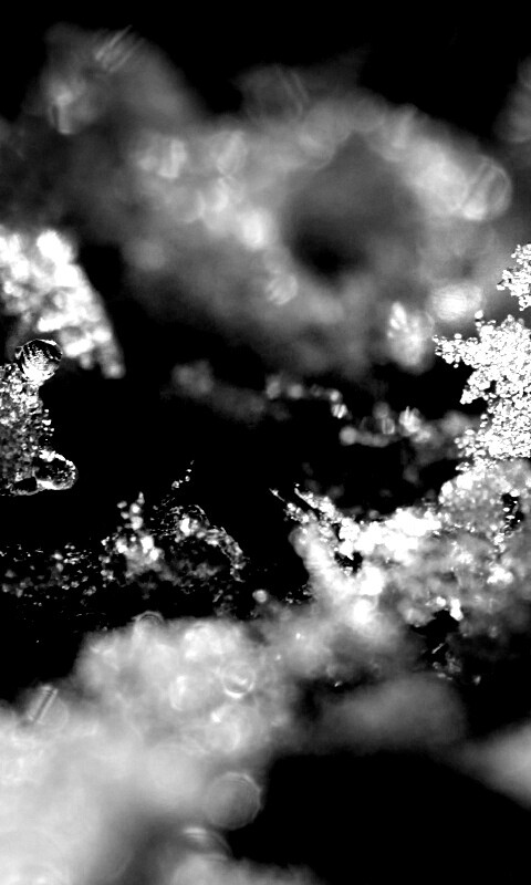 Макро фото снега обои