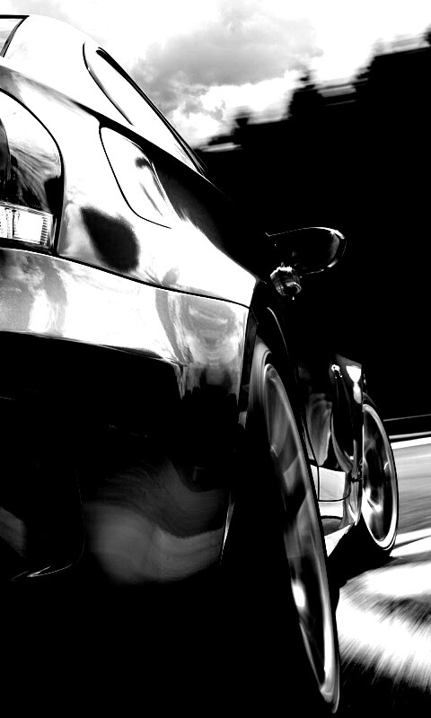 BMW входит в поворот на треке обои