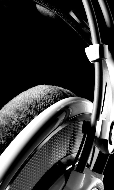 Серые наушники обои