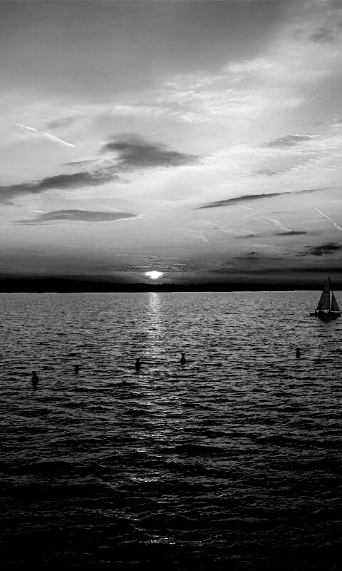 Морской закат обои