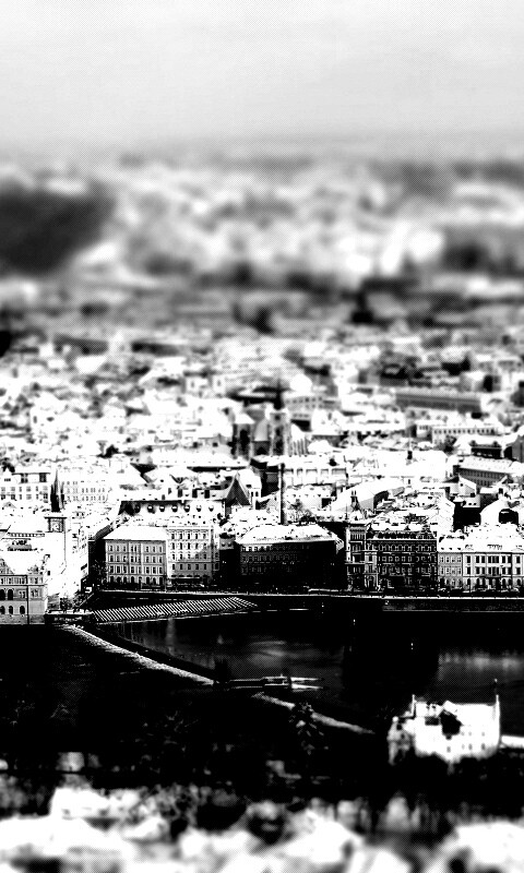 Вид на город обои