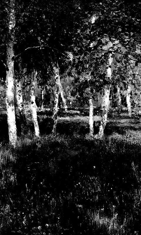 Левитан "Берёзовая роща" обои