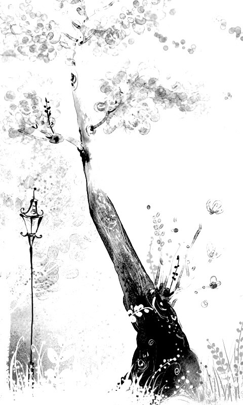 Фонари в парке обои