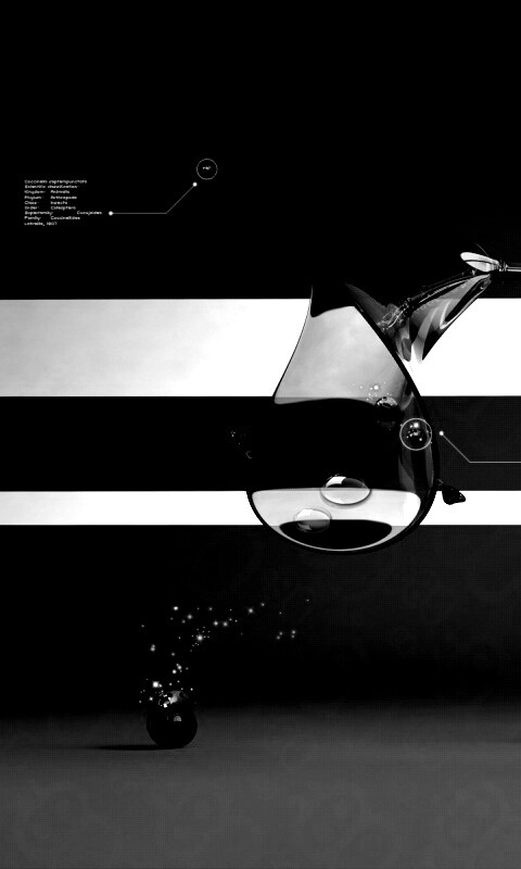 Футуристическая стеклянная лампа обои