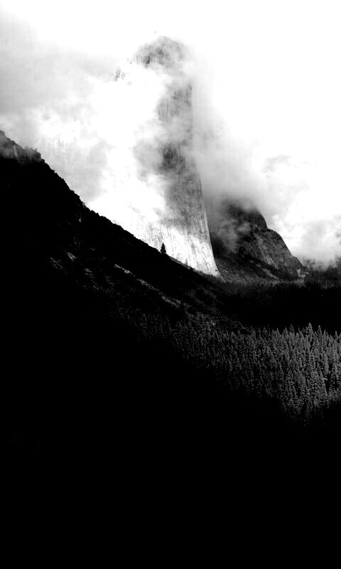 Туман в горах обои