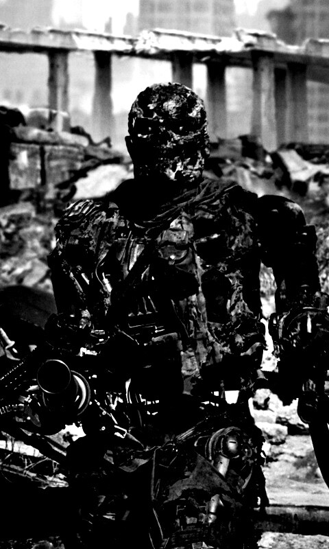 Терминатор на развалинах обои