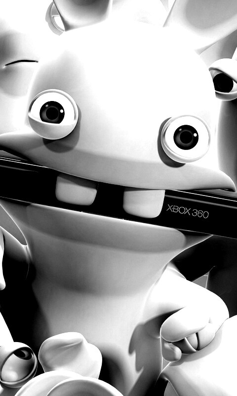 Кролик грызет кинект обои