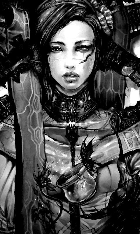 Странная девушка обои