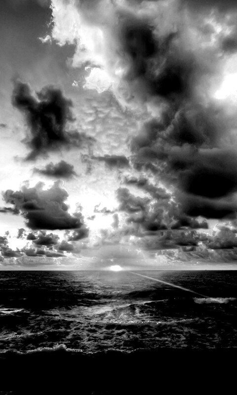 Закат на море обои