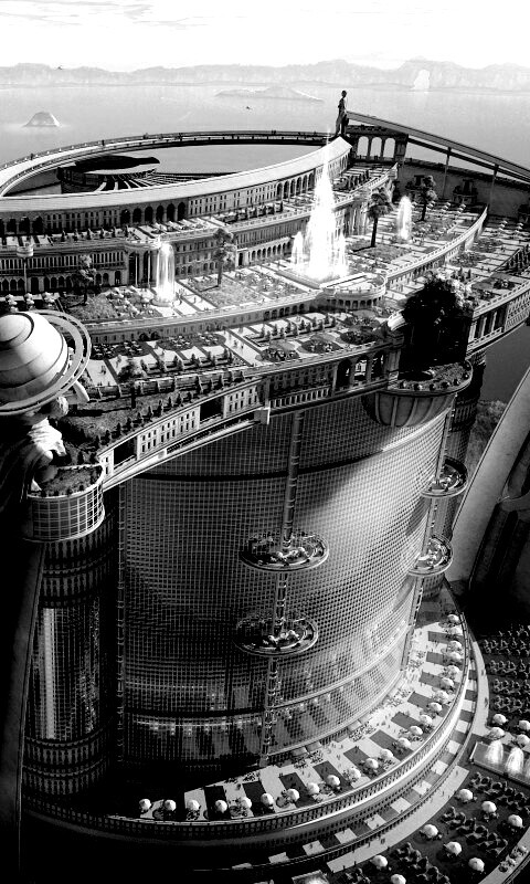 Город будущего обои