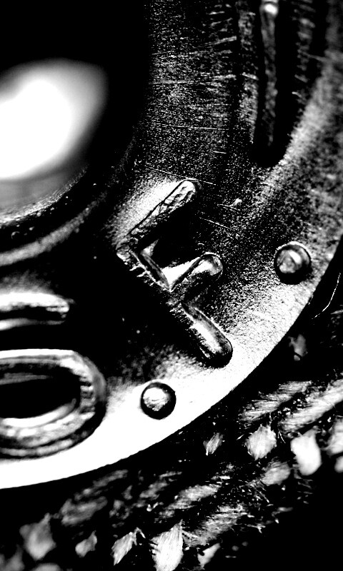 Заклепка на джинсах в макро обои