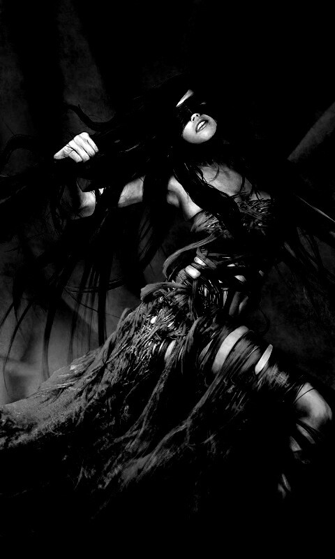 Девушка в красной мантии обои