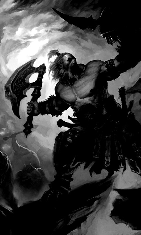 Варвар из Diablo 3 обои