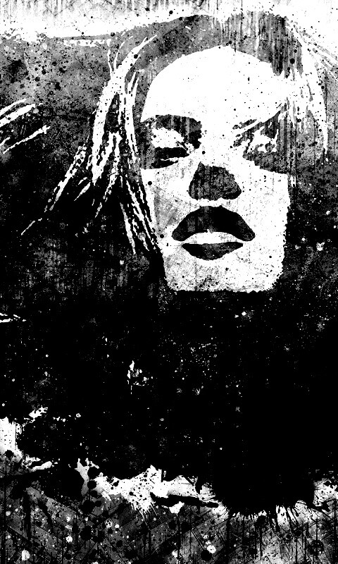 Стильный коллаж с девушкой обои