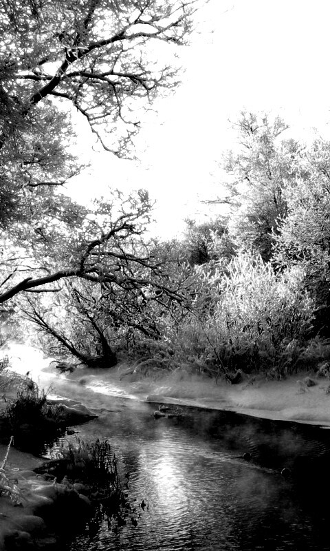 Зимняя река обои