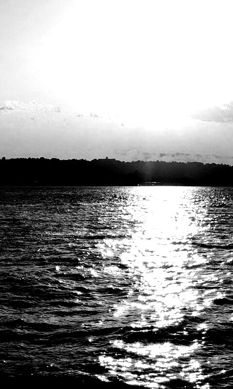 Красивое закатное озеро обои