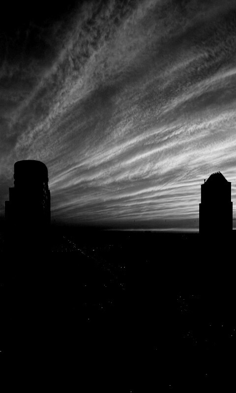 Сумерки в городе обои