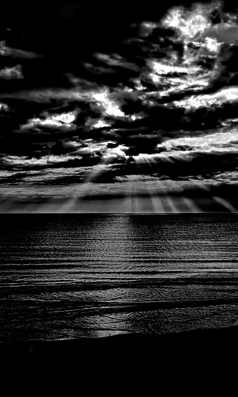 Красивый закатный берег обои