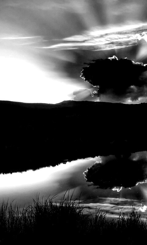 Облако над лугом обои