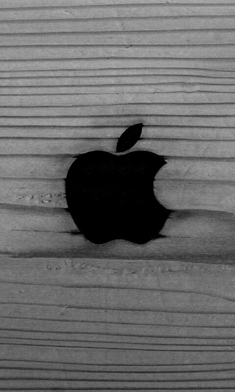 Выжженое яблочко обои