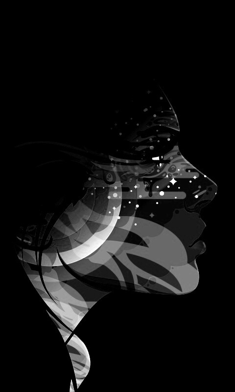 Профиль девушки обои