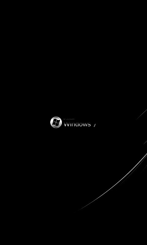 Темный фон Windows 7 обои