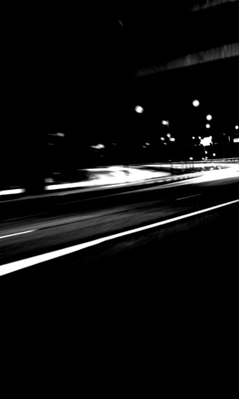 Дорога в ночном городе обои