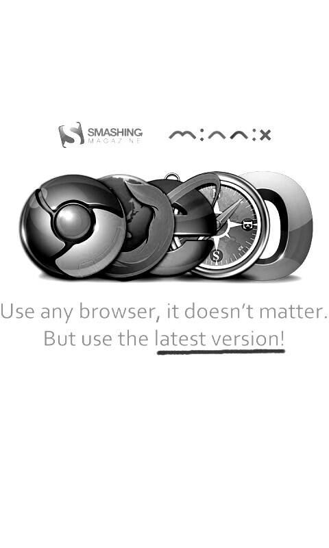 Используй любой браузер, главное — последнюю версию обои