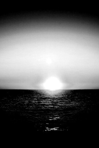 Заходящее солнце обои