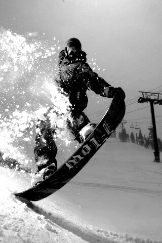 Сноубордист обои