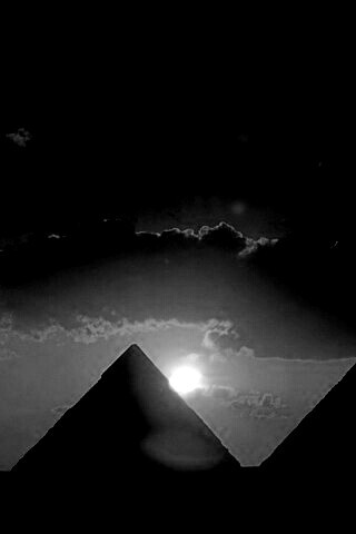 Египетские пирамиды на закате обои