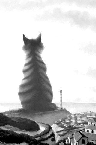 Кот-гигант обои