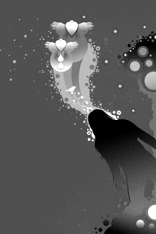 Мысли влюбленной девушки обои