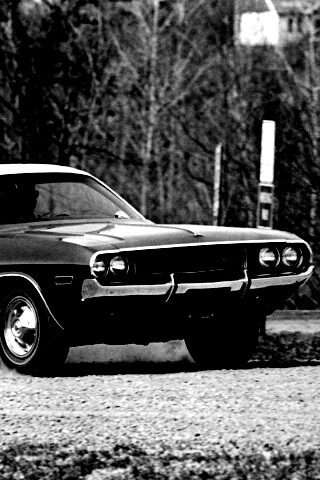 Черно-белое фото Dodge обои