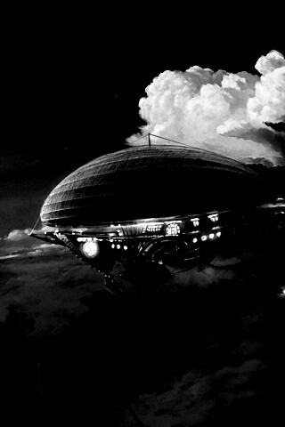 Инопланетный дирижабль обои