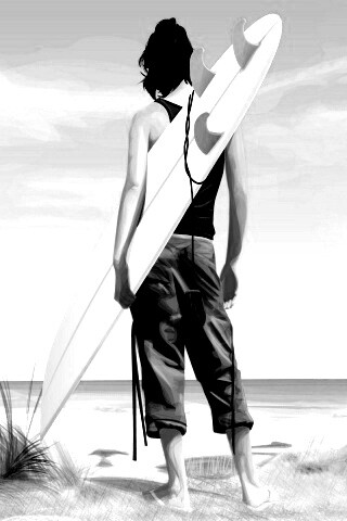 В ожидании волны обои