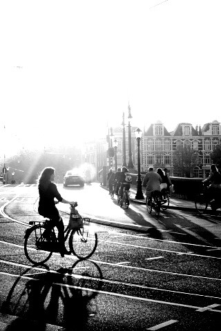 Утро в европейском городе обои
