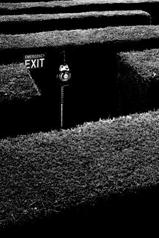 Аварийный выход из лабиринта, газонокосилки обои