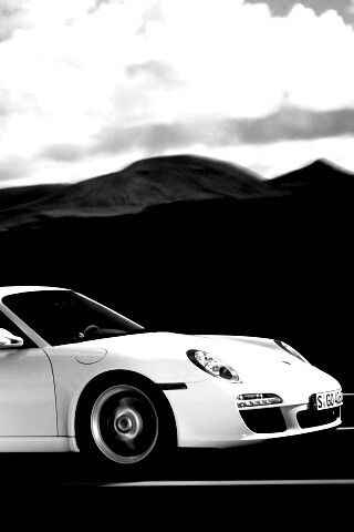 Белый порш обои