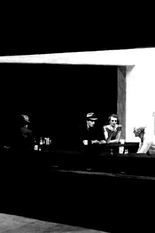 Ночное кафе обои