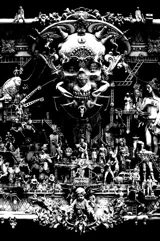 Адская скульптура обои