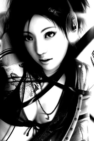 Поющая японка обои