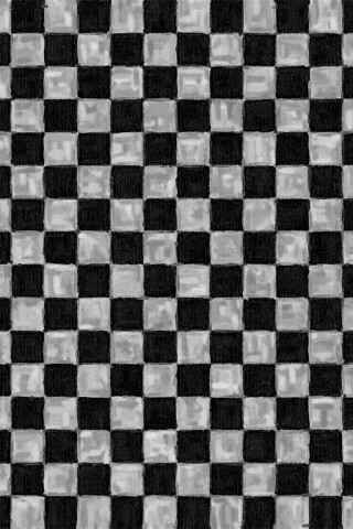 Рисованные красно-голубые клетки обои