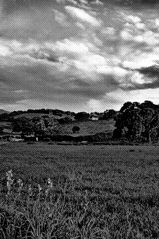 Домик на холмах обои