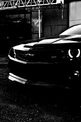 Черный шевроле камаро SS обои