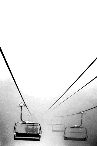 Канатная дорога в зиму обои