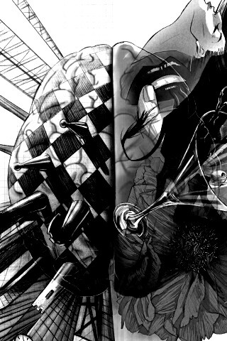 Левая и правая часть мозга обои