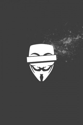 Маска Анонимуса и брызги обои