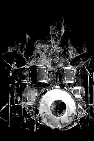 Огненный барабанщик обои